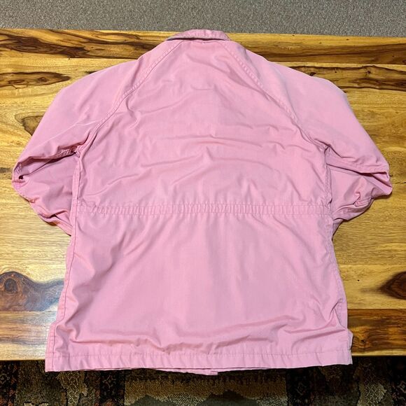 Vintage 80s Woolrich Woman Pink Jacket Wool Lined USA Made Coat Women’s Medium - Picture 6 of 8